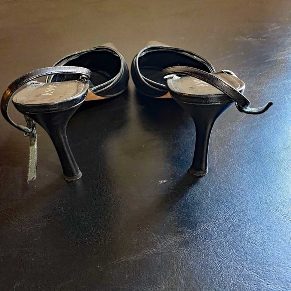 Anne Klein Black Slingback Shoes - Sz 11 Medium - Picture 5 of 7